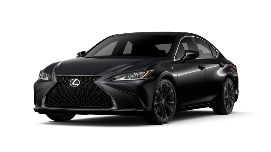 Exterior of the Lexus ES 350 F SPORT Design shown in Caviar.